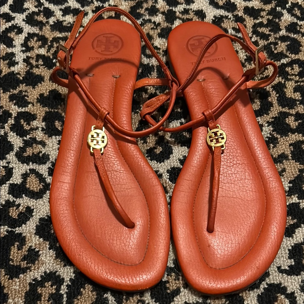 Tory Burch Thong Women's Orange T- Sandals 10M